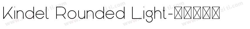 Kindel Rounded Light字体转换